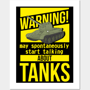 I spontaneously talk about tanks T-34-85 Posters and Art